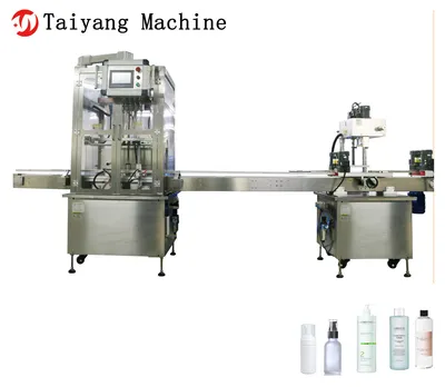 150ml Small Bottle High Bubble Makeup Remover Six-Head Water Filling and Capping Machine
