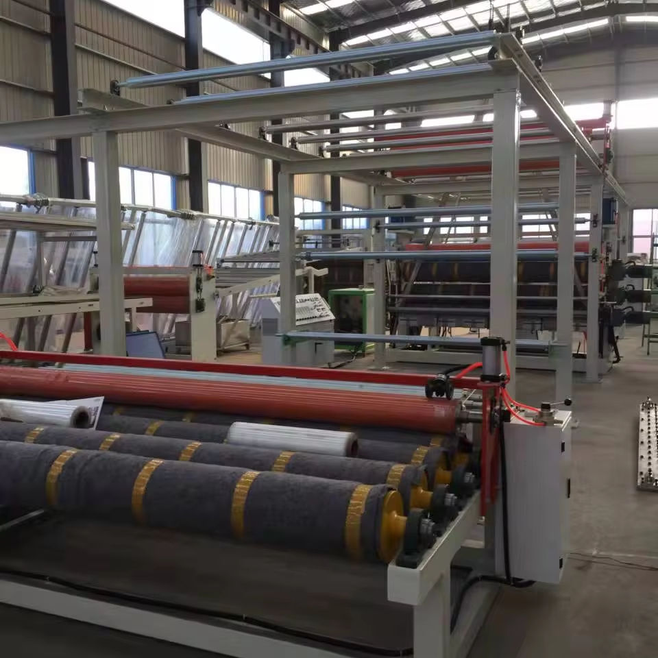 Non-woven carpet composite foot pad equipment