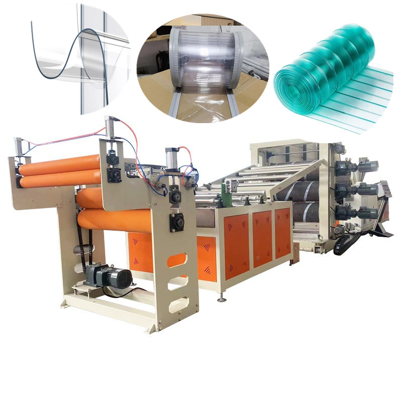 Curtain Making Machine with Single-Screw Gearbox Motor for PVC Soft Glass Door Production Line
